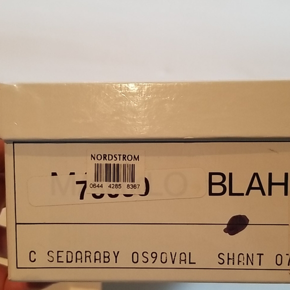 Manolo Blahnik Sedaraby Blue Taffeta NIB Sz 35 6 - Picture 7 of 7